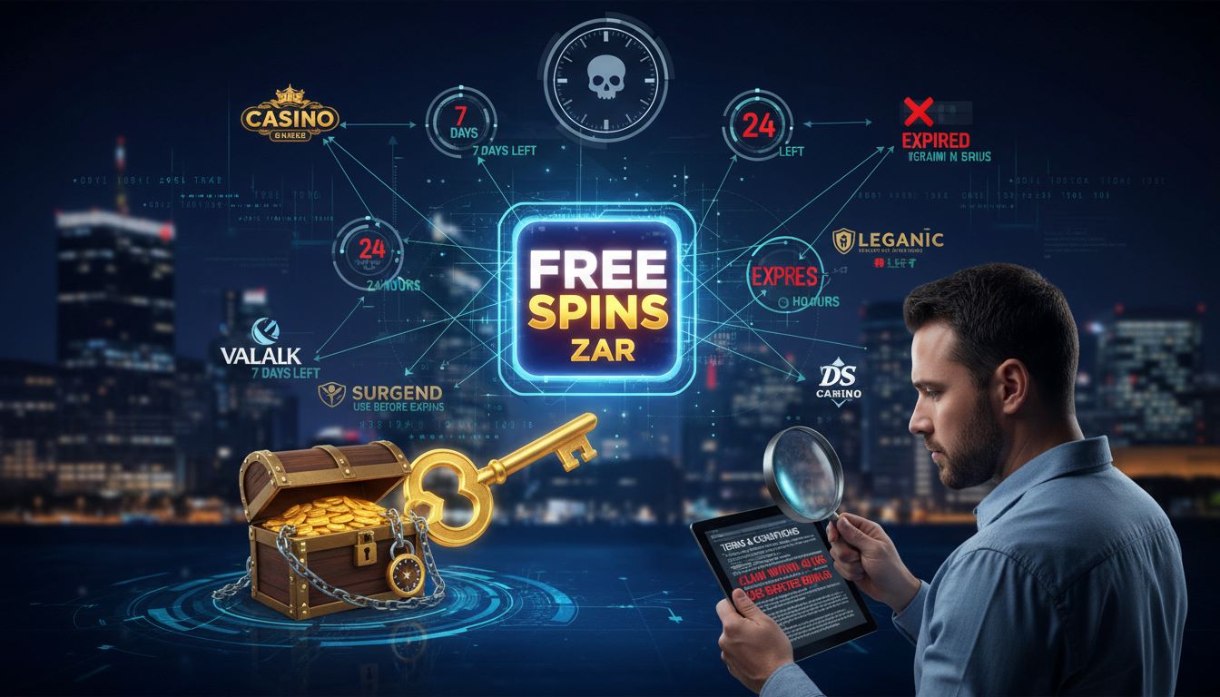 Free spin expiration policies at ZAR-accepting casinos